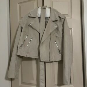 Women's Levi's Faux Suede Moto Cropped Biker Jacket